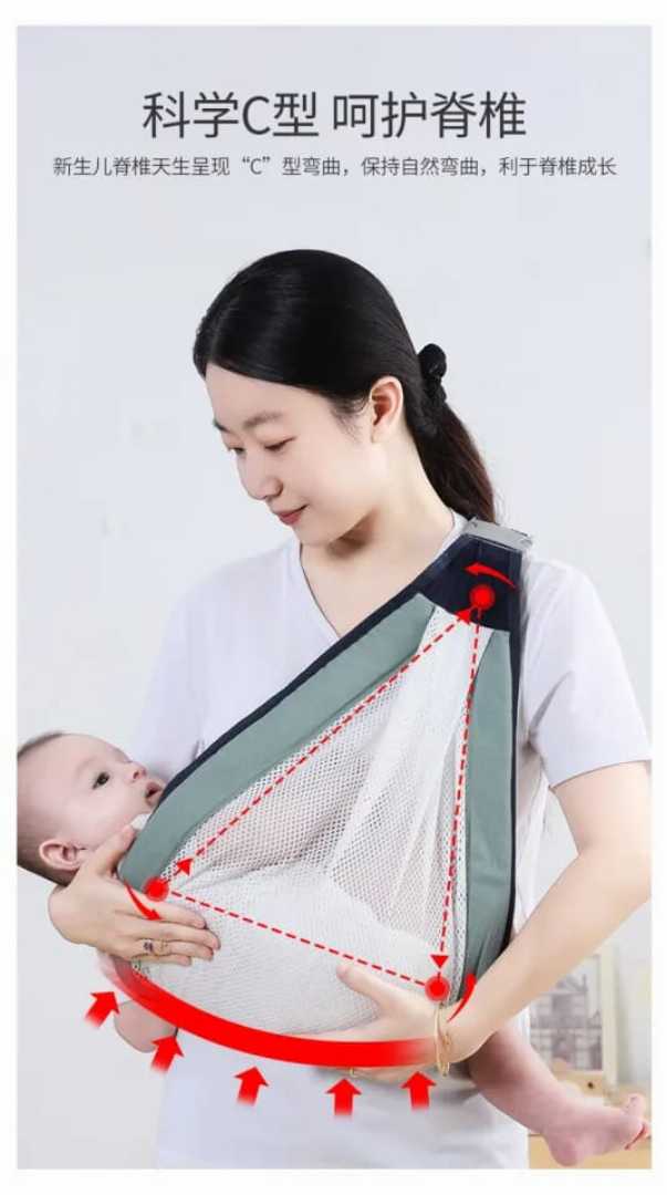Shoulder,Strap,Light,weight,Kangaroo,For,Infants,Breathable,Sling,Wrap,Perfect,For,Newborn,Shower,Gift,Hands,Free,Baby,Carrie