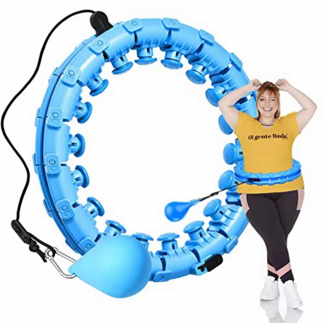 AZ,Smart,Weighted,for,Adults,Weight,Loss,,Fitness,Hoop,2,in,1,Abdomen,Massage,°,-Spinning,-AdjustableSize/Non-Fall